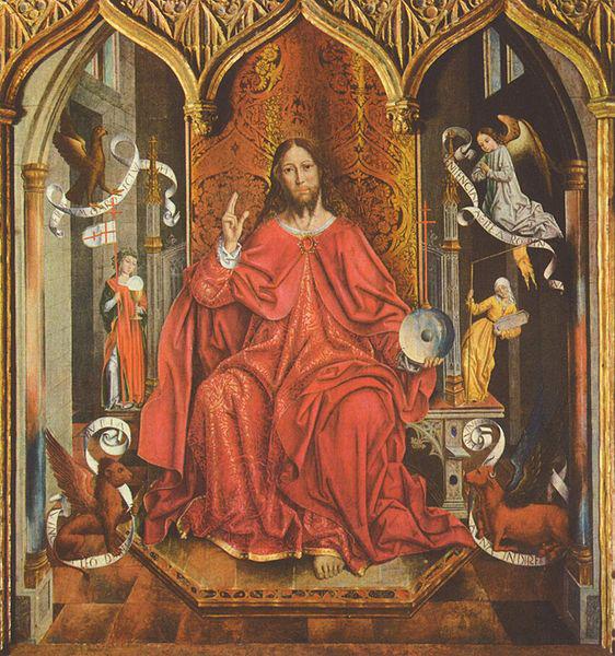 Fernando Gallego Segnender Christus oil painting image